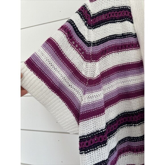 Lane Bryant Sweater Womens 22/24 Sweater Cardigan Open Front Crochet Knit - Picture 3 of 5